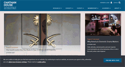 Desktop Screenshot of chathamhouse.org